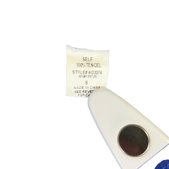 HONEY PUNCH Denim Chambray Long Sleeve Shirt Style Tunic V-Neck Dress sz Small S - Picture 16 of 16